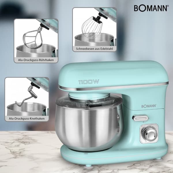Bomann KM 6030 CB matberedare 1100 W 5 L Mintfärg