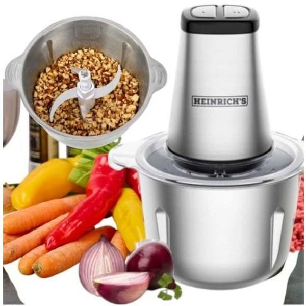 Kop-blender Heinrich's HMZ 8849 Grå Sølvfarvet 500 W 2 L