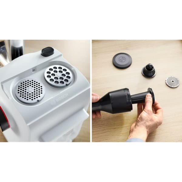 Kötthackare BOSCH MFWS420W Vit Svart Rostfritt stål