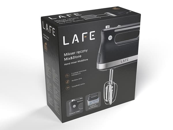 LAFE käsivatkain MIX & STORE 500 W musta