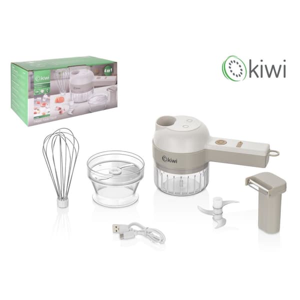 Ladattava kannettava minileikkuri Kiwi 200 ml (6 osaa)