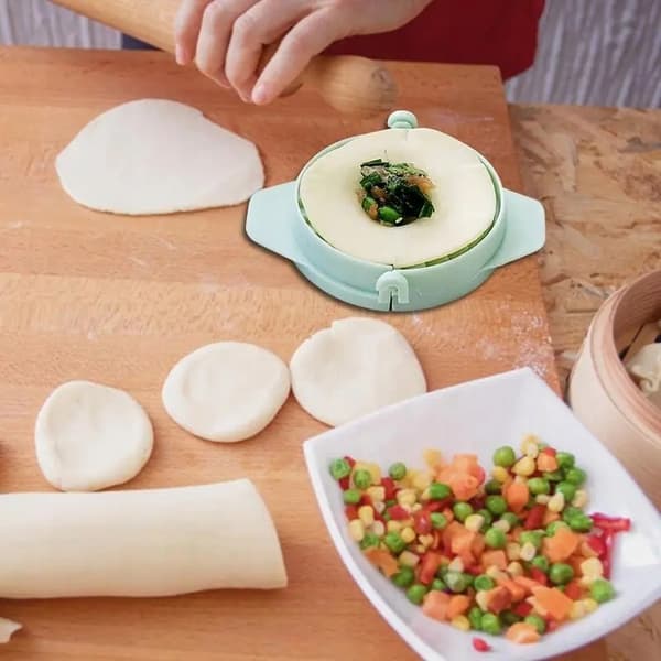 2-i-1 DUMPLINGMASKINE CIRKLE Dumplingmaskine ABS-SKÆRER