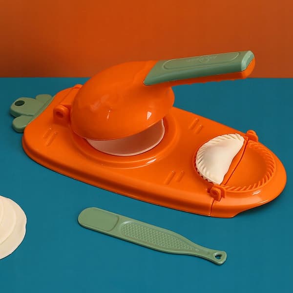 2-i-1-dumplingmaskin, rund dumplingformmaskin, manuell dumplingmaskin