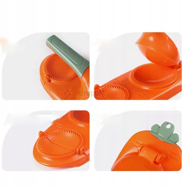 2-i-1-dumplingmaskin, rund dumplingformmaskin, manuell dumplingmaskin