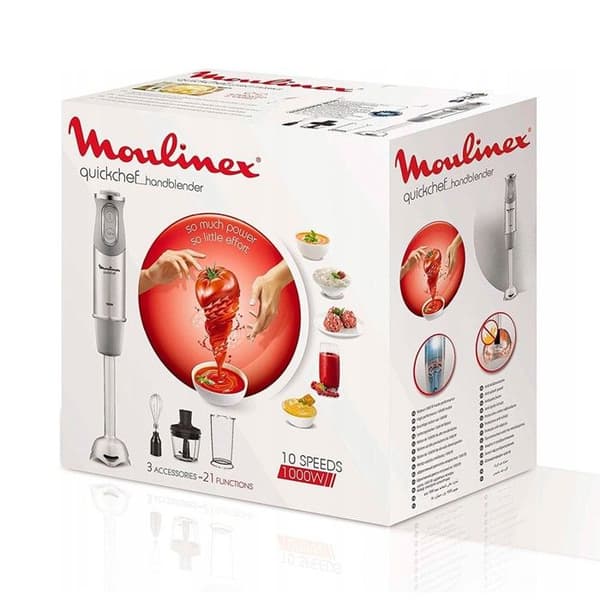 Stavmixer - MOULINEX - DD655D10 - 1000W - Rostfritt stål
