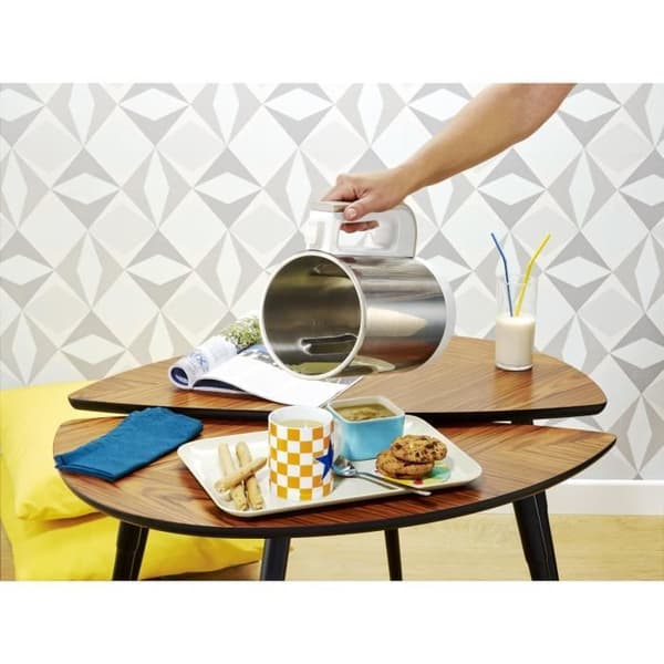 MOULINEX Uppvärmd mixer 1,2L, Soppmixer, Smoothies, Easy Soup, 5 program, Dubbelvägg, Håll varm, 1000W LM841110