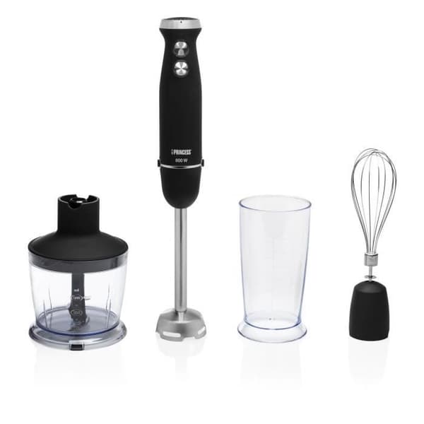 PRINCESS 800W stavmixer Svart - Tillbehör ingår