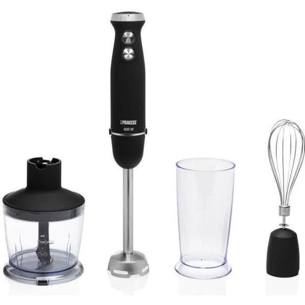PRINCESS 800W stavmixer Svart - Tillbehör ingår