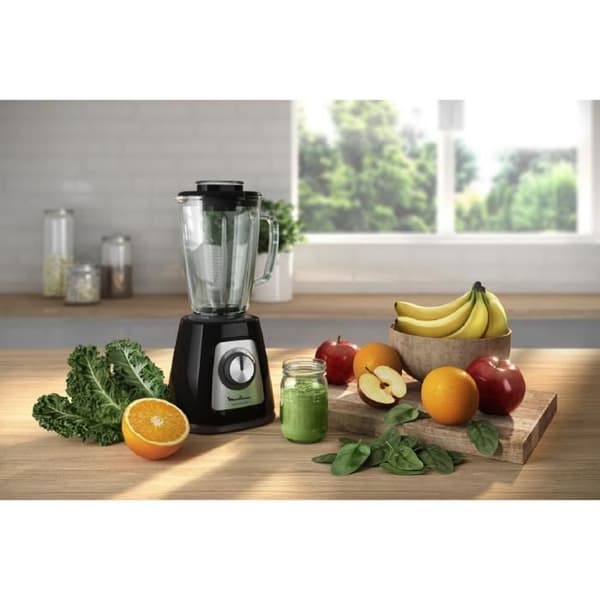 MOULINEX LM430810 Blender Blendforce - Glas - Svart