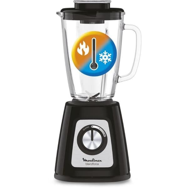 MOULINEX LM430810 Blender Blendforce - Glas - Svart