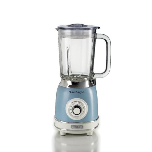 VINTAGE GLAS BLENDER 1000 WATT 583 ARIETE BLÅ
