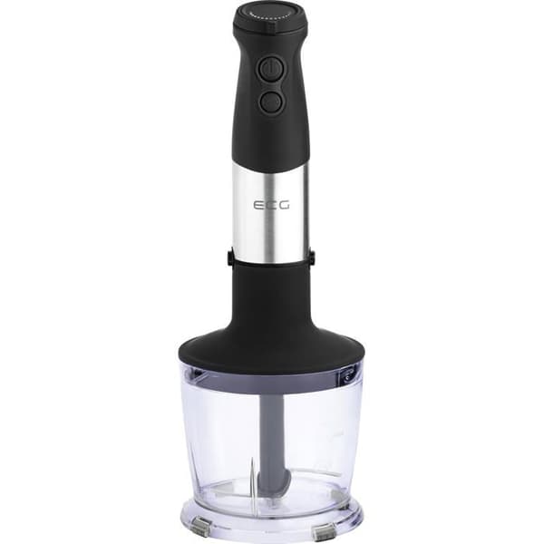 Handmixare ECG RM 750 – 750 W – Rostfri fot – Visp, 500 ml hackare, 600 ml kopp – Tyst &amp; lätt