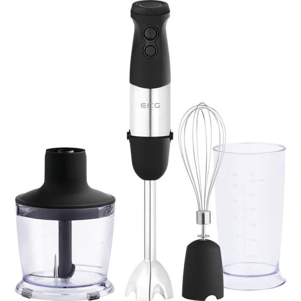 Handmixare ECG RM 750 – 750 W – Rostfri fot – Visp, 500 ml hackare, 600 ml kopp – Tyst &amp; lätt