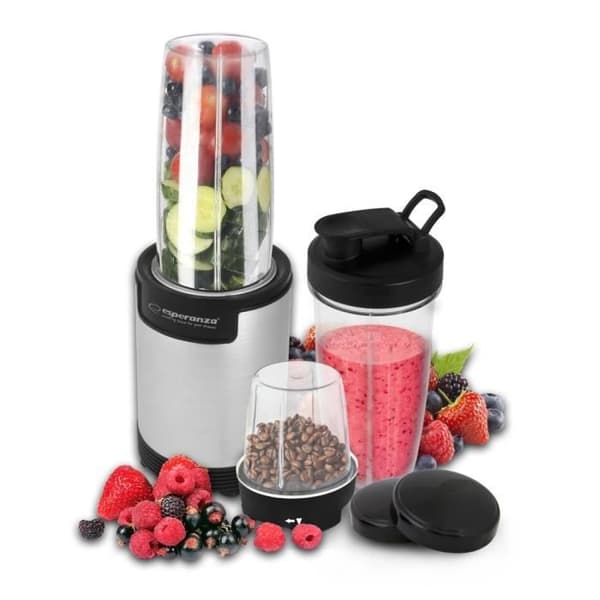 Blender - ESPERANZA - EKM030 NUTRI BOMB - 900W - 9 i 1 - Färg Grå