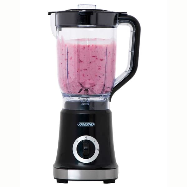 Blender 1,8 liter utan BPA, mixer med maximal effekt 1000W, 2 hastigheter + puls Mesko MS 4079 1000W svart/silver 39617