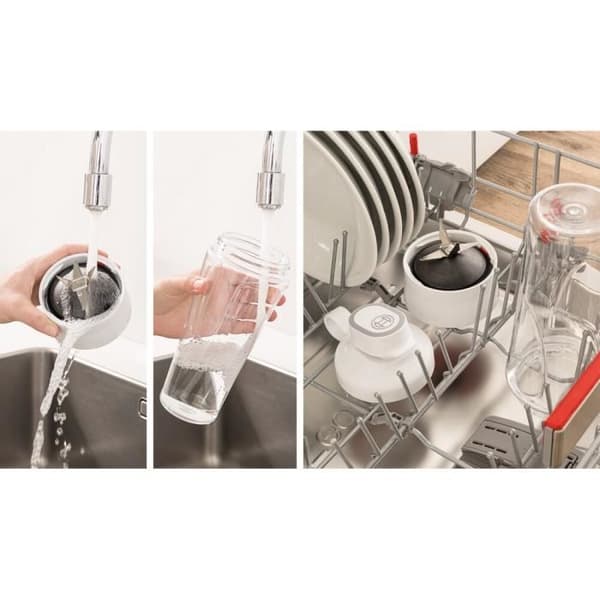 Mini Blender BOSCH VitaPower Serie 2 MMB2111T - 0,8 L mixerskål - 4 vassa rostfria blad - Hög blandningshastighet - Silver