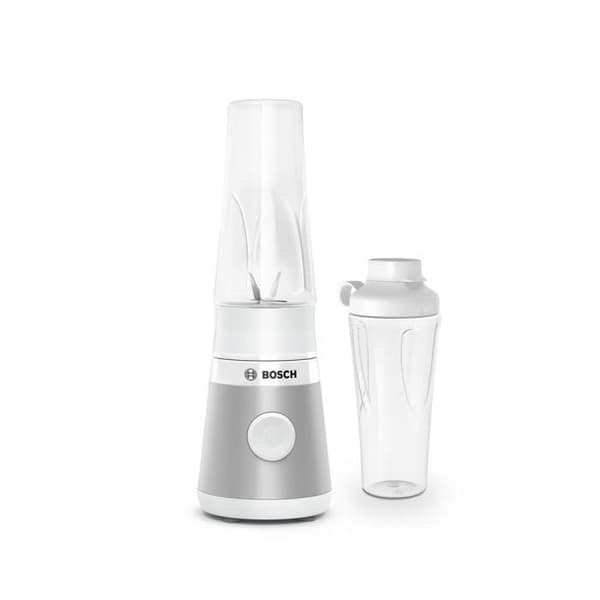 Mini Blender BOSCH VitaPower Serie 2 MMB2111T - 0,8 L mixerskål - 4 vassa rostfria blad - Hög blandningshastighet - Silver