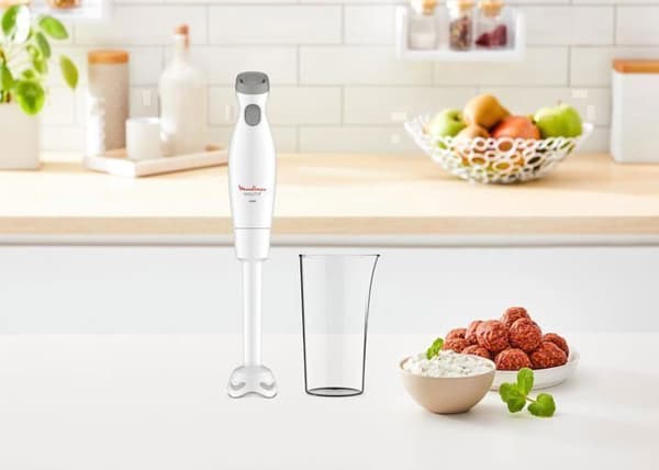 Stavmixer - MOULINEX - DD45A1 Easychef - 450W - 2 förval - Turbofunktion - Vit