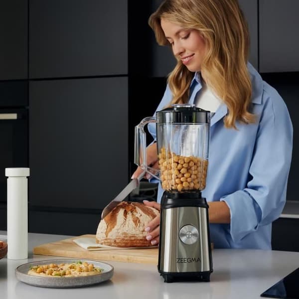 Zeegma Vitamine elektrisk mixer - 1050 W - 1 L skål - 2 x 600 ml sportflaska - BPA fri