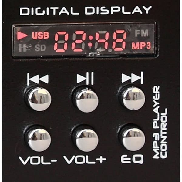IBIZA DJ21USB-MKII 4-kanals/7-kanals mixer + USB - svart