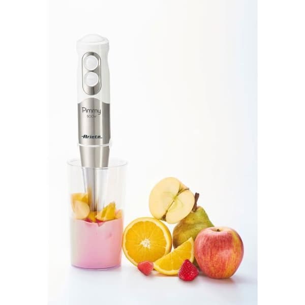 ARIETE 886 3 i 1 stavmixer - 500W - Trippelblad - Vit och metall