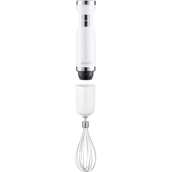 Graef HB501EU 800 W stavmixer med visp och turbofunktion - Vit