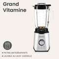 Miniatyrbild 6 av 6: ZEEGMA Grand Vitamine - Elektrisk mixer - 1600 W - Multifunktionsmixer - 1,75 L - 6 blad - Krossad is - 3 program - BPA-fri