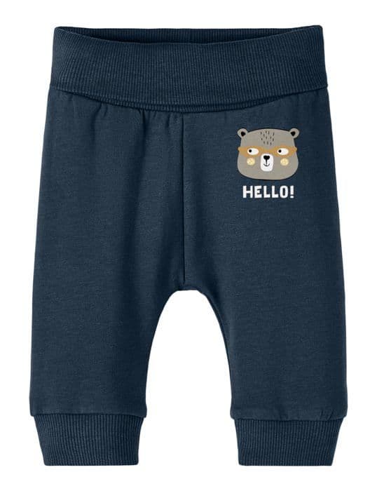Namnge det - 13235508 - NBMVONNE LS SWEAT BOX BRU SET, Träningsset för pojkar, Mörk safir/Detalj:HEJ,