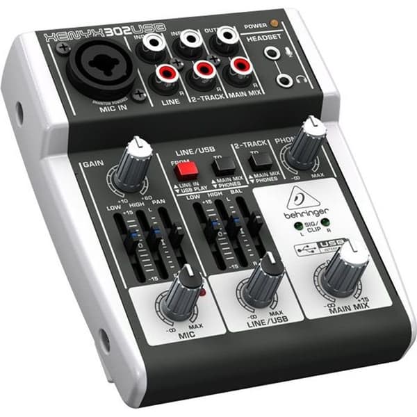 Behringer XENYX 302USB PA och studiokonsoler
