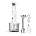 Miniatyrbild 1 av 6: Set Handblender, Multifunktionell Hackare, Visp, Justerbar Hastighet, BPA-fri MPM MBL-28 500W Vit 000323