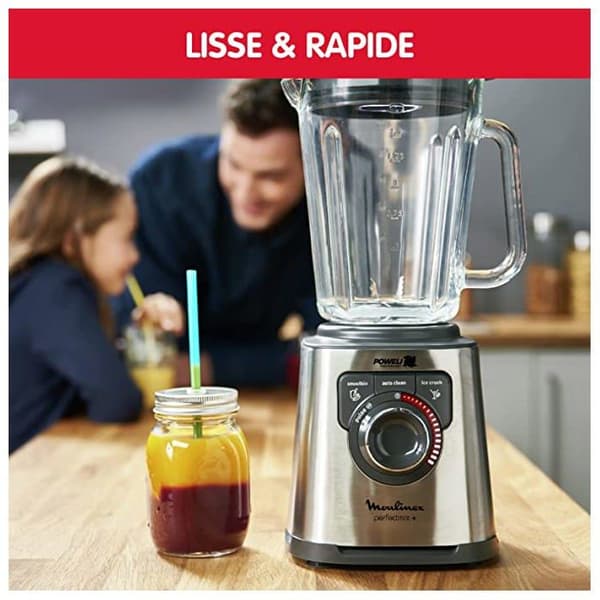 MOULINEX LM811D10 Blender - Perfekt mix - Hög hastighet - 1200 W - 2 L - Grå och svart
