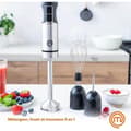 Miniatyrbild 2 av 4: MasterChef Stavmixer, Soppa Blender, Elektrisk Potatismosare 3 i 1 med Visp och Mjölkskummare, 2 Hastigheter, Klinger i Rostfritt Stål