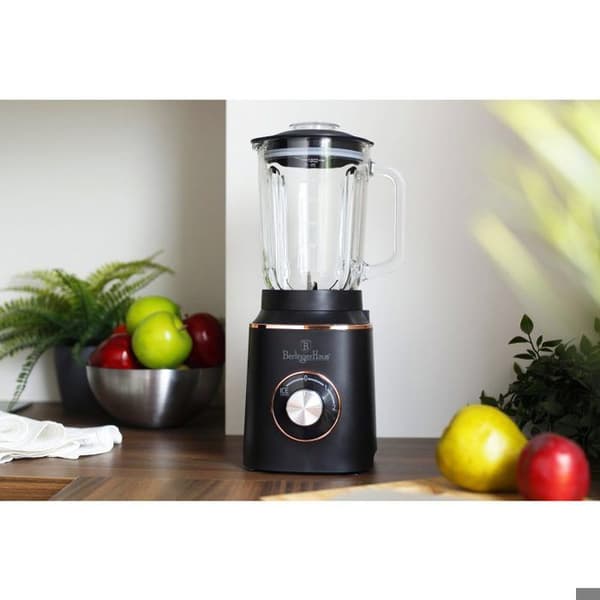 Mixeur - BERLINGERHAUS - BH-9449 - 1000 W - Skål i glas 1,5 L - Samling Black Rose