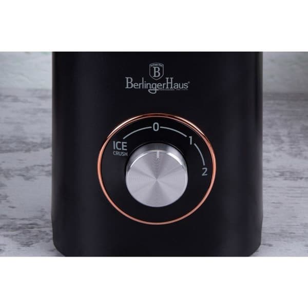 Mixeur - BERLINGERHAUS - BH-9449 - 1000 W - Skål i glas 1,5 L - Samling Black Rose