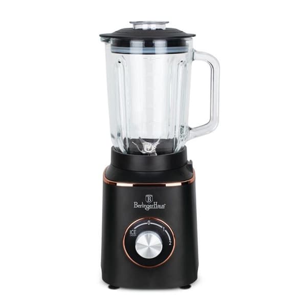 Mixeur - BERLINGERHAUS - BH-9449 - 1000 W - Skål i glas 1,5 L - Samling Black Rose