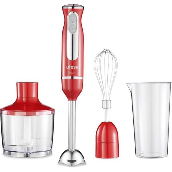 Dykblender - Ufesa - BP3443 - 600W - Avtagbart stativ - Högeffektiva knivar
