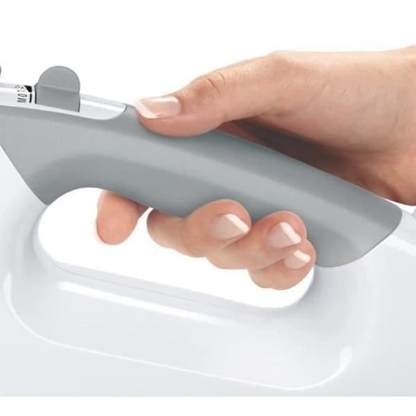 BOSCH MFQ36470 ERGOMIXX handmixer - 450W, 5 hastigheter + puls, rostfritt stål blandarfot tillbehör