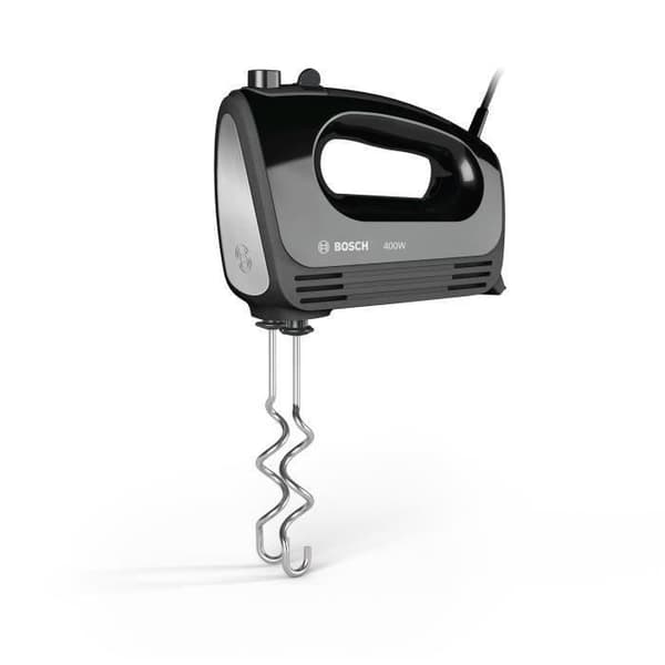 Handmixer - BOSCH MFQ2420B CLEVERMIXX - 400W - 4 hastigheter + puls - Svart/Rostfritt stål