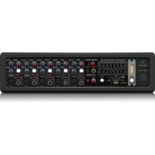 Behringer PMP550M, 5 kanaler, 20 - 20000 Hz, 2000 Ohm, 450 mm, 185 mm, 117 mm