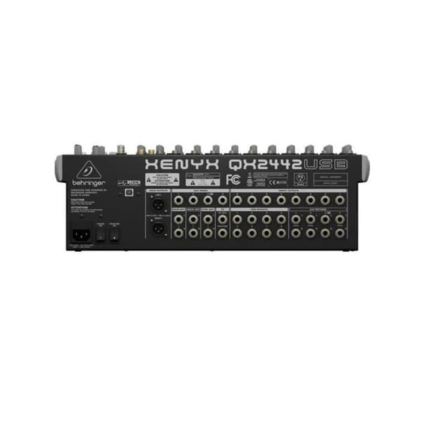 Mixer - BEHRINGER - Xenyx QX2442USB - USB-gränssnitt - 10 mikrofonkanaler - 16 6,3 mm jack-ingångar