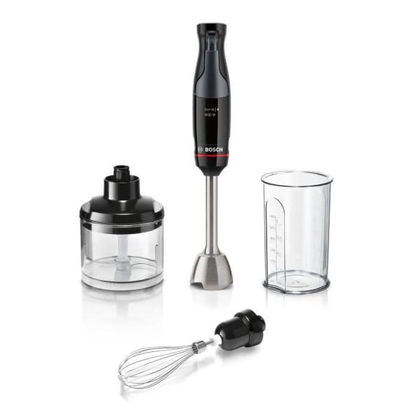 Stavmixer - BOSCH - MSM4B621 - 1000 W - 4 vassa blad - Mixerskål - Minihackare - Visp - Keramiskt redskap