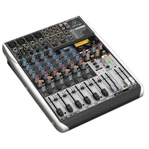Behringer QX1204USB Premium 12-ingångar 2/2-buss mixer med Xenyx Mic Preamps kompressorer