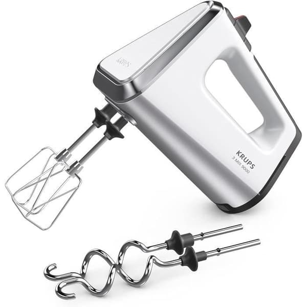 Batteur Krups GN 9101 3 Mix 9000 - Turbo Boost - Vit/Silver