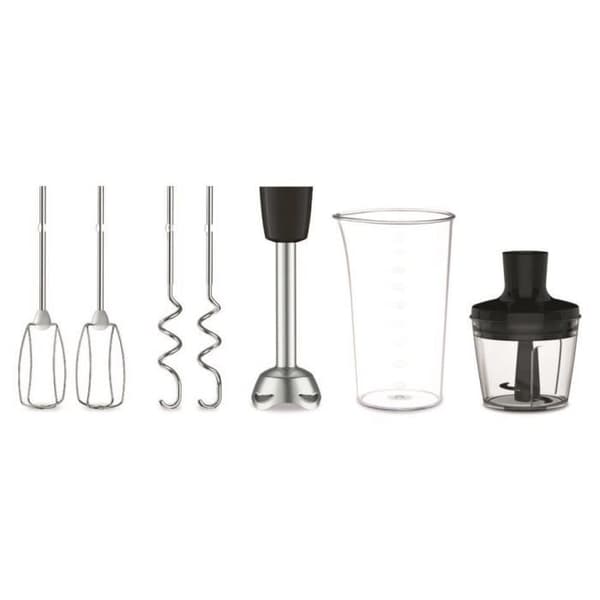 MOULINEX Handmixer, Powermix Silence, 600 W, Tyst teknik, Ergonomiskt handtag HM653910