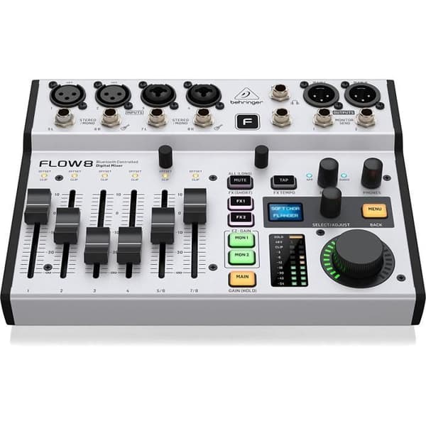 Behringer FLOW 8 8-kanals digital mixer med ljudkontroll