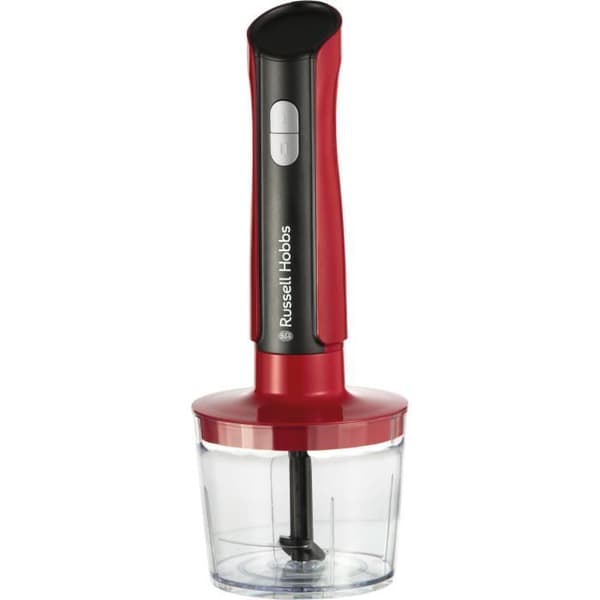 Mixerstav 3 i 1: mixer/hackare/visp - RUSSEL HOBBS - Desire Red - 500 W - 2 hastigheter + Pulse - Röd
