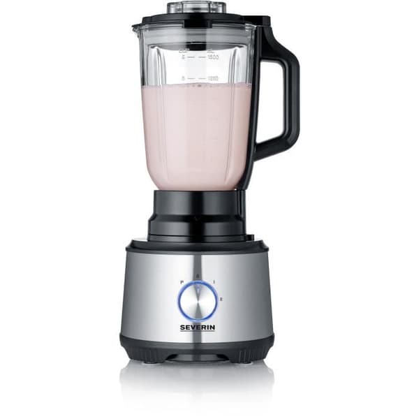 SEVERIN KM3892 Multifunktionsrobot - 1200 W - Rostfritt stål och svart - 1,5 L mixer - 2 hastigheter + puls