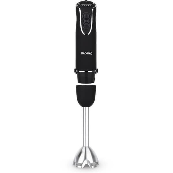 3-i-1 stavmixer - H.Koenig - MIX75 - 850 W - 5 hastigheter + Turbo - Kniv i rostfritt stål - Tillbehör ingår