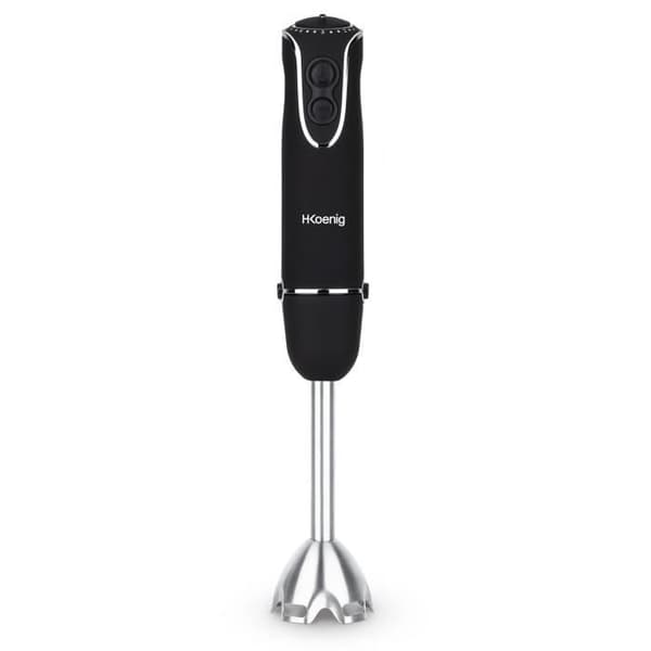 3-i-1 stavmixer - H.Koenig - MIX75 - 850 W - 5 hastigheter + Turbo - Kniv i rostfritt stål - Tillbehör ingår
