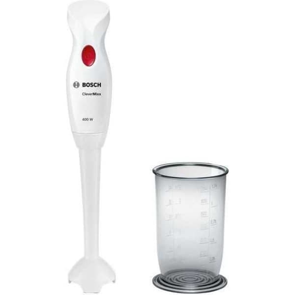 BOSCH MSM14100 CLEVERMIXX stavmixer - 400W, 1 hastighet, plastfot, mixerskål, ergonomiskt handtag